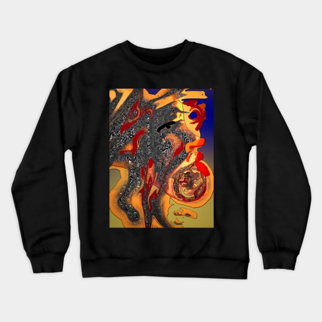 Abstract Memories Blowing Through My Mind Crewneck Sweatshirt by Sarah Curtiss